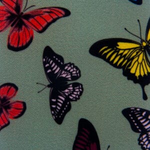 Tela NT Mariposas Verde